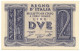 2 LIRE BIGLIETTO DI STATO FASCIO 14/11/1939 QFDS - Regno D'Italia - Altri