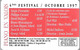 CARTE PUBLICITE-1997-4e FESTIVAL PIANO En VALOIS-OCTOBRE 1997-Plastic Glacé Epais-TBE - Concerttickets