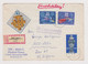 Germany East DDR GDR 1970s Reg. Cover Multi Color Stamps To Bulgaria (61500) - Briefe U. Dokumente