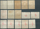 SPANIEN ESPAGNE SPAIN ESPAÑA 1927 RED CROSS CORONATION WITHSURCHARGE SET 15V MNH ED 373-87 Y 313-27 MI 336-50 SC B32-46 - Nuevos