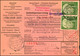 1955: Auslandspostanweisung Mit Waagerechtem Paar 1 DM Heuss Ab FRANKFURT (MAIN) P SCH A 27.7.55. Sehr Seltene Verwendun - Other & Unclassified