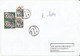 8727FM- FLOWERS, CLOCK STAMPS ON REGISTERED COVER, 2013, ROMANIA - Covers & Documents