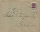 1912. DANMARK. Surcharge. 4 Øre On 8 Øre Red/grey. Watermark Large Crown (overprint O... (Michel 40Y) - JF425532 - Storia Postale