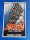 1935  ACCIAIERIE E FERRIERE LOMBARDE  MILANO   ORIGINALE CARTOLINA PUBBLICITARIA DISEGNO RIMELLI - Advertising