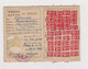 1948/50 Bulgaria Youth Communist Society Membership Card With Fiscal Revenue Stamps (63029) - Autres & Non Classés