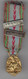 Médaille Pendante En Réduction, "République Française, Guerre 1939/1945", Barrette "France" Barrette "Italie". Bon Ruban - Heer