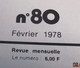 Revue De Maquettisme Plastique Années 60/70 : MPM N°80 Très Bon état ! Sommaire En Photo 3 - Francia