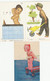 ENFANTS ILLUSTRATEURS MALLET ET BERTI LOT 3 CARTES - Mallet, B.