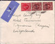 GB - ERRORS "DOWN  IMPERF" From  BOOKLET  -AIRMAIL  MILL HILL N.W. To SWITZERLAND - 1936 - Abarten & Kuriositäten