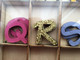 2 Boîtes Artisanat Lettres Bois-paillettes Décoratives Couleur -☛ Letter Box Decorative Colored Sequins - Scrapbooking