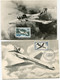 FRANCE CARTE MAXIMUM DES PA 35/37 300f MORANE, 500f "CARAVELLE" ET 1000f "ALOUETTE" AVEC OBL 1er JOUR PARIS ET TOULOUSE - 1950-1959