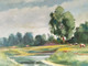 Emile SCHEIRE (Bruxelles 1934 - ?) - Huile Sur Toile Originale "La Meuse à Brasseitte" - Canton De Commercy - Huiles