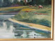 Emile SCHEIRE (Bruxelles 1934 - ?) - Huile Sur Toile Originale "La Meuse à Brasseitte" - Canton De Commercy - Olii