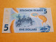 ILES SALOMON 5 DOLLARS ND 2019 POLYMER UNC P-38a - Isola Salomon