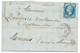 N° 14 BLEU NAPOLEON SUR LETTRE / VARENNES EN ARGONNE POUR MARAIS / 12 JANV 1861 / PC 3491 IND 5 - 1849-1876: Klassieke Periode