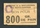 WWII Jeton-carton De Nécessité Toulouse "Bon Pour 800gr De Pain - Syndicat De La Boulangerie De La Haute-Garonne" - Monétaires / De Nécessité