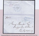 Ireland Antrim 1843 Banking Letter To Ballymoney With Boxed PAID AT/BALLYMENA And BALLYMENA SE 11 1843 Cds In Blue - Vorphilatelie