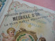 Delcampe - 1889 Eeckelaers CHERUB Powder Talcum Baby Perfume TRIPLE Litho Card Excellent Parfumerie Savonne Extraits 3-vouwer - Antiquariat (bis 1960)