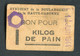 Jeton-carton De Nécessité Toulouse "Bon Pour 1 Kilo De Pain - Bouché / Syndicat De La Boulangerie De La Haute-Garonne" - Monétaires / De Nécessité
