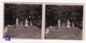 Clermont-Ferrand / Puy De Dôme 63 Photo Stéréoscopique 1940s 12,8x5,8cm Parc Statue Sujets Pétrifiés A59-38 - Photos Stéréoscopiques