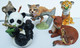 5 FIGURINES ANIMALES – EVA DALBERG – FRANKLIN - PORCELAINES - TBE - Animaux