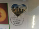 (5 A 34) China Officialy Banned Crytocurrency BITCOIN - Postmarked 15-10-2021 - COVID-19 Heart Shape Stamp - Other & Unclassified