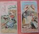 Delcampe - 18 Serie 1-18, Chromo Litho C1900 PUB CHOColat  D'Aiguebelle DENTELLE ( Kant, Spitze, Lace ) 5,6cmX10,5cm,  Very Good, - Aiguebelle