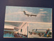 AEROFLOT. Ukraine. Kiev International Airport BORISPIL. Aeroport - TU 134 Plane - Avion - DOUBLE CARD USSR PC - 1970s - Aeródromos