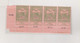 HUNGARY 1913 60 F Strip Of 4 Nice Perforation Error MNH - Neufs