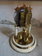 Delcampe - Ancien - Pendule Horloge à Poser Haller Germany Décor Petites Roses (A Réparer) - Clocks