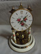 Delcampe - Ancien - Pendule Horloge à Poser Haller Germany Décor Petites Roses (A Réparer) - Wanduhren