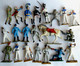 20 FIGURINES STARLUX -  LOT MAJORITE STARLUX TOUS AVEC CASSE - Starlux