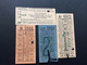 4 TICKETS TRANSPORT  *The Metropolitan Electric Tramway  *The London General Omnibus Co *L.L.C.Tramways  LONDRES - Europe