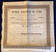 BANQUE D‘ ESCOMPTE DE PARIS ACTION NOMINATIVE 1892 (stock Share Bond Actions Obligations Bank France - Bank & Versicherung