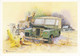 BL236. Land Rover Enthusiast Postcard. By P Wilford. Abandoned - Passenger Cars