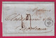 LETTRE DE SYRA SYROS GRECE GREECE 1861 POUR BORDEAUX CACHET ENTREE ROUGE GRECE MARSEILLE AM - ...-1861 Vorphilatelie