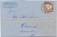 DR Brustschildbrief Nach LUXEMBURG Von COELN BAHNHOF 2.10.74 Mit 1 Gr. Gr. Schild, Rs. U.a. "Diekirch" - Briefe U. Dokumente