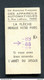 Ticket De Balance De Quai De Métro Parisien - RATP - Chemins De Fer Métropolitain Paris - 1961 - Zonder Classificatie