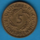 DEUTSCHES REICH 5 Reichspfennig 1936 A KM# 39 - 5 Reichspfennig