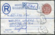 Jamaica 1976 Registered 25c Stationery Envelope CROSS ROADS Pmk Uprated 5c Oil Refinery 10c & 20c Butterfly Cover Entier - Jamaica (1962-...)