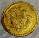 Egypt .. Vintage Golden Token Of King George V .Date In Arabic 1911 , .minted In Cairo  , Agouz - Royal / Of Nobility