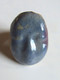 Bague Céramique Artisanale, Bague Visage, Bijou De Créateur, Céramique Raku, Bague Bleu, Artisanat Français, Cadeau Or - Ringe