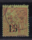 COLONIES FRANCAISES - SENEGAL - 1887 - YT 5f Type VII - Oblitéré - Signé Scheller - COTE 155E - Used Stamps