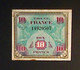 France 1944: Allied Occupation 10 Francs - 1944 Drapeau/Francia