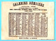 Chromo Galeries Rémoises. Paysans. La Cage De La Poule. Au Dos Calendrier Semestre Octobre 1887-mars 1888. Imp. Pacon - Kleinformat : ...-1900