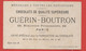 Chocolat Guérin Boutron, Jolie Chromo Lith. Vallet Minot, Fillette, Sorbet - Guerin Boutron