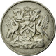 Monnaie, TRINIDAD & TOBAGO, 25 Cents, 1966, Franklin Mint, TTB, Copper-nickel - Trinidad & Tobago