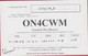 QSL Card Amateur Radio Station CB Canada War Museum Adegem Belgium WWI WW1 Wold WAR 1999 Canadian Army - Radio Amatoriale