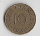 SARRE - 10 FRANKEN 1954 - 10 Francos