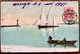 MORGES - BARQUE ET BATEAU PÊCHEUR A L'ENTRÉE DU PORT  1911 - Morges